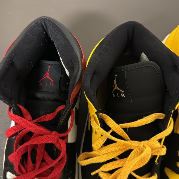 Used Jordan 1 old love new love size 10 2007 Jordan 1 mid vintage - Picture 5 of 13